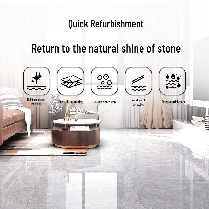 New Stone Crystal Agent: Tile Brightening & Polishing Paste for Restoring Quartz and Glazed Surfaces