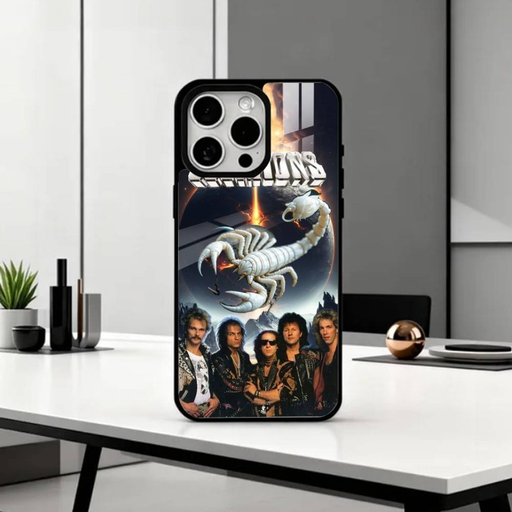 

S-Scorpions BAND Phone Case For iPhone17,16,15,14,13,12,11 Plus,Pro Max Magnetic For Magsafe Wireless Charging iPhone17Pro