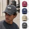 Breathable Dad Hat Letter Printed Washed Cotton Hat Minimal Casual Sun Hat  For Men Women