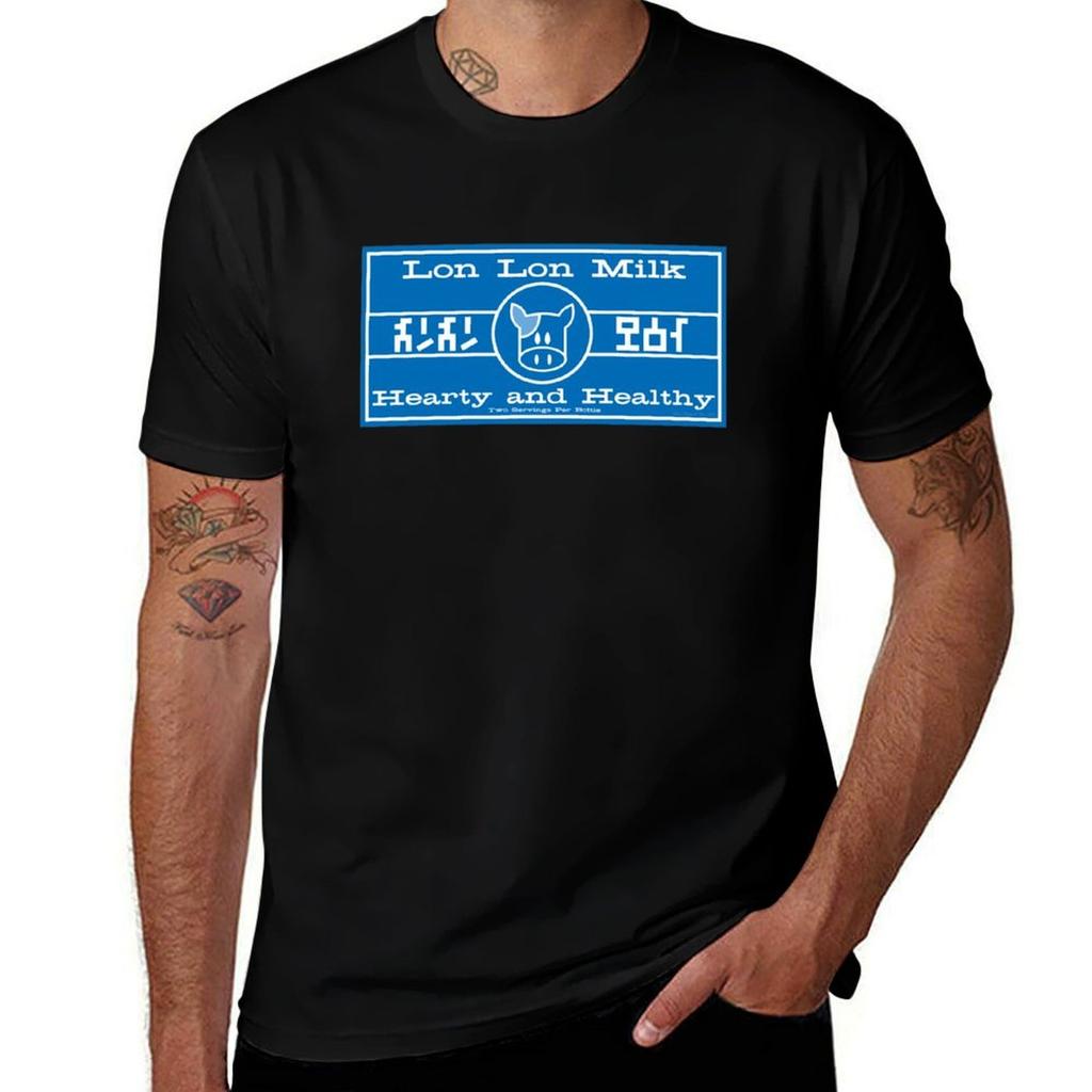 Lon Lon Milk TShirt t shirts for man graphic vintage t shirt man plain TShirt