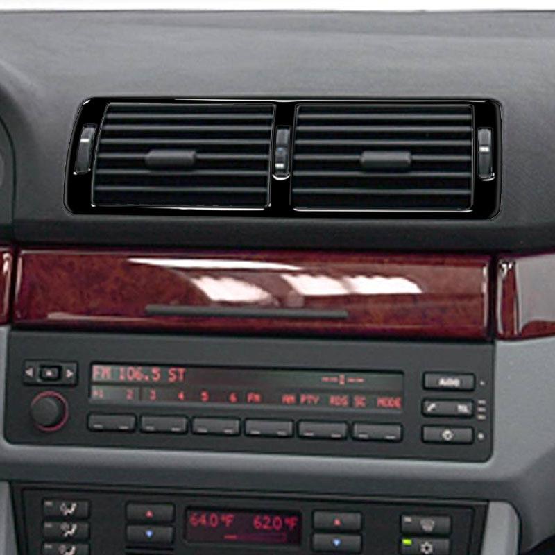BMW E39 5 Series (1998-2003) Piano Black Interior Trim Air Vent Decal