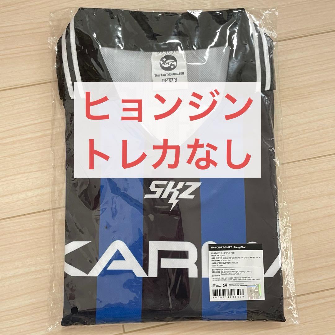 

[Б/У] Футболка-униформа с поп-ап мероприятия Хёнджина из Stray Kids (Нет Коллекционной Карты)