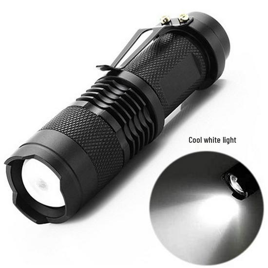 Mini Lanternă Multi-Mod: Roșu, Alb, Verde, Albastru, Lumină UV, Zoom Telescopic, Detector Bancnote, Detectare Tinea.