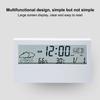 Electronic Thermo Hygrometer Clock 3 in 1 Digital Alarm Large Display Indoor Weather Station for Office Home Bedroom