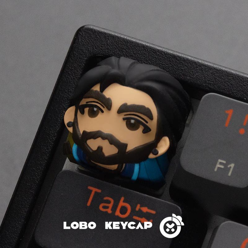 2025 VLRT Game Peripheral Products Q Version Cute Resin Keycap Esc Key Esports Room Decoration Festvial Toy Surprise Gifts