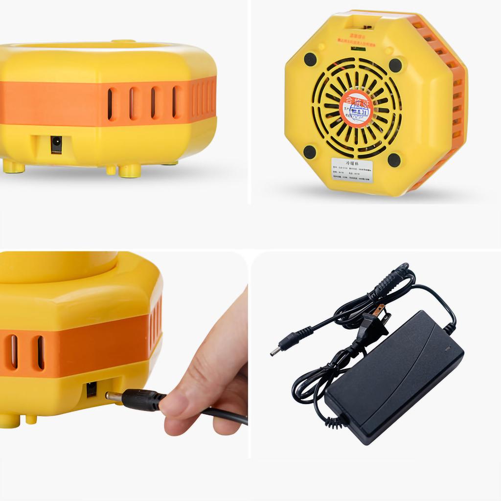 Aluminum Drink Chiller Mini Beverage Cooler, Portable Fast Cooling Cup - Aluminum Mini Drink Chiller with Yellow Duck Pattern