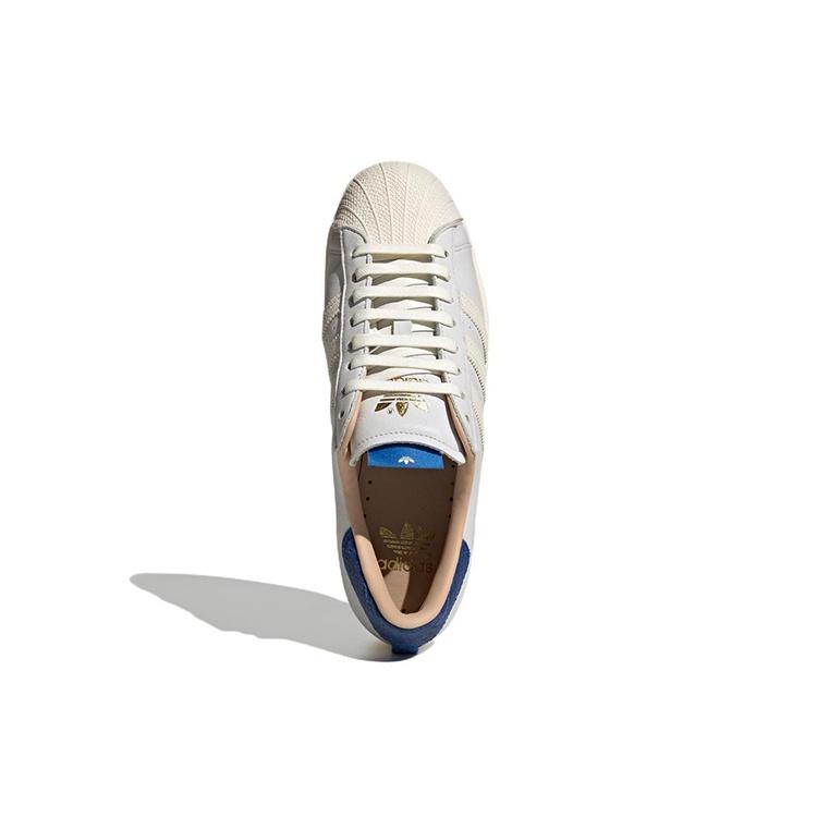 adidas originals Superstar 'White Cream Blue' Men's HQ6458