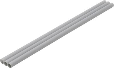 Wave Material Series Plastic Outer Pack of Hobby Pipe, Gray, 9.0mm Diameter, 3, Material, OM-547