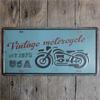 Retro Car 2D Metal Sign, Aluminum Wall Decor 15x30cm