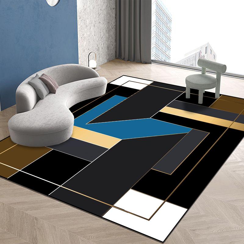 Moderne Teppiche für Wohnzimmer Geometrisches Dekor Mehrfarbiger Teppich Zuhause Sofa Bereichsteppiche Schlafzimmerdekoration Weiche Matte