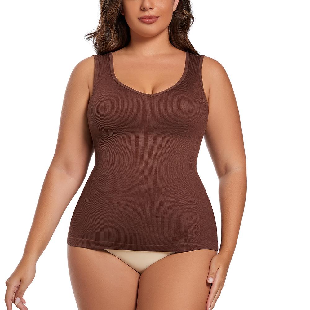 Damen Shapewear Mieder mit Korsett und Bauchweg-Funktion, nahtlos, Figurformendes Oberteil, Shapewear-Tanktop, Shapewear-Shirt
