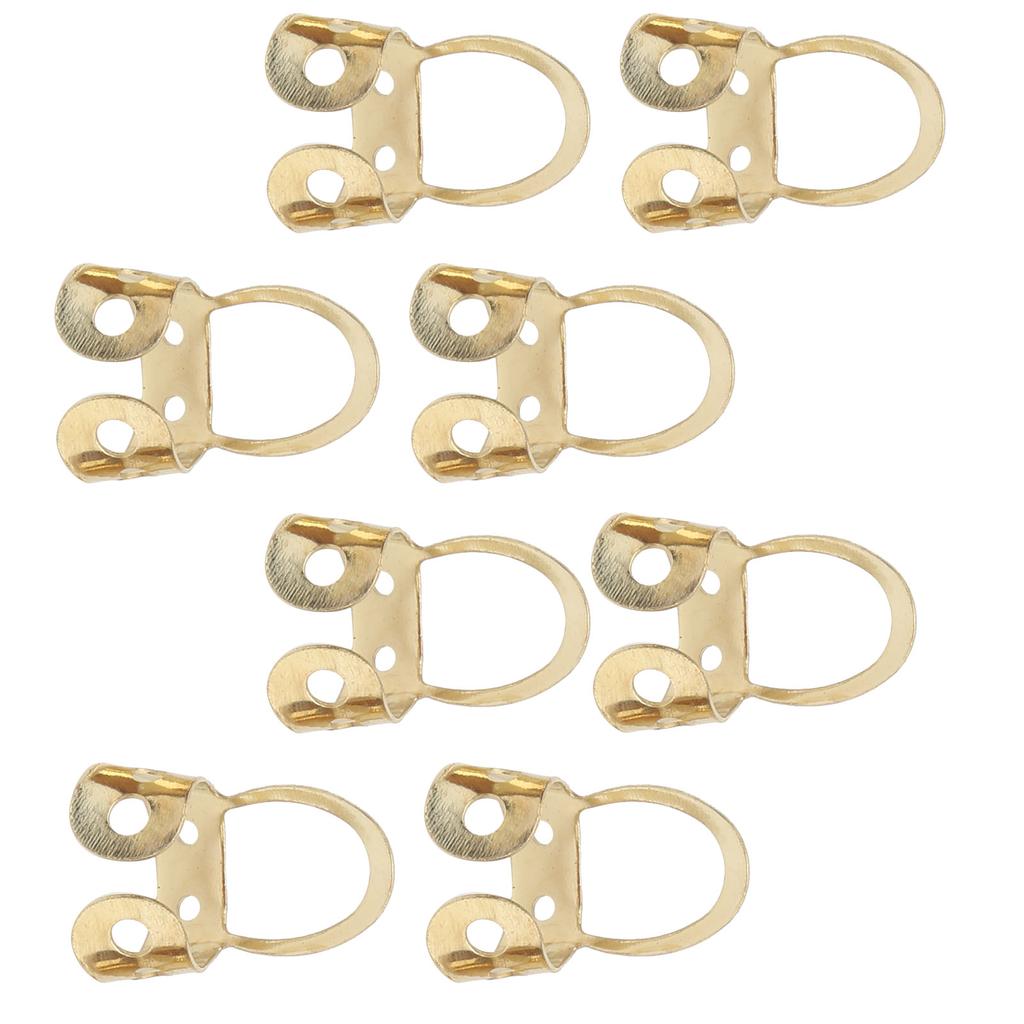8 Stück Gitarren-Fingerpicks Verstellbar Hohl Edelstahl Musikinstrument ZubehörGold