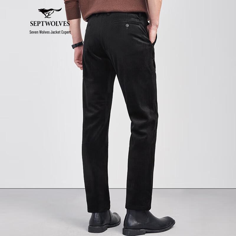 

Qipilong Men s Corduroy Fleece-Lined Casual Pants 31A