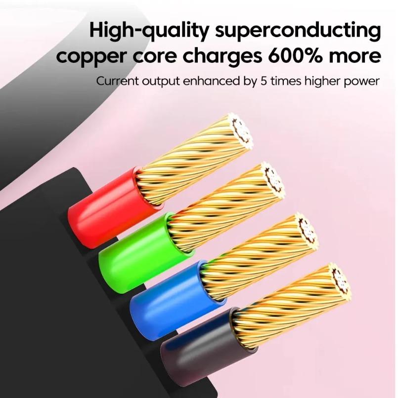 120W 3 in 1 USB Cable Micro USB Type C 6A Mobile Cellphone Charging For iPhone Samsung Xiaomi Phone Charger Data Cord Wire