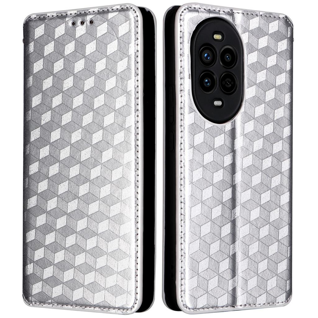 For Huawei nova 13 Pro 5G Wallet Case Rhombus Imprinted Leather Phone Cover