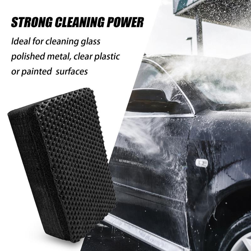 Car Cleaning Wax Polish Pad Wash Mud Car Clay Bar Pad Sponge Block Cleaning Eraser Tools Black Auto Sponge Automotive Care