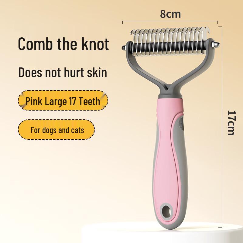 Pet Dematting Comb & Deshedding Rake