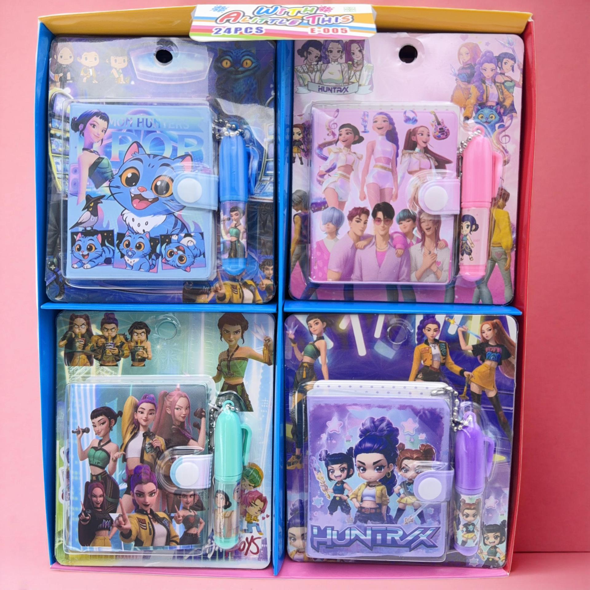 Cross-border K-POP Demon Hunter Girl Group: 9 Rolls of Creative Planner Stickers with Random Cartoon Designs