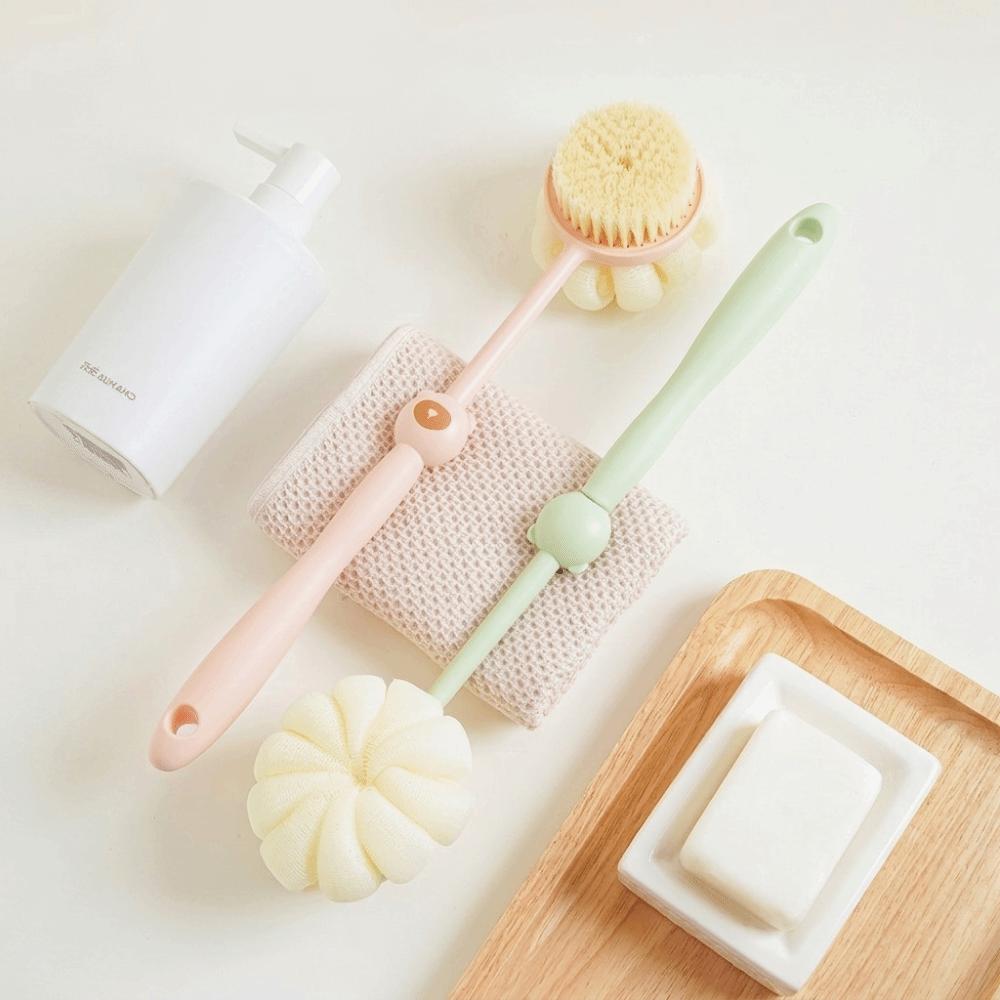 Long Handle Bath Brush Soft Bristles Back Scrubber Scrubbing Tool Skin Cleaning Tools Shower