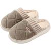 Household fluffy slippers winter thick bottom non-slip plush warm indoor cotton slippers winter