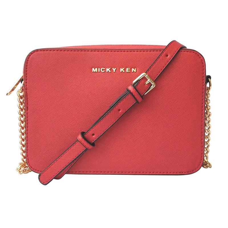 Dámská trendy malá crossbody čtvercová taška z PU kůže s řetízkovým popruhem 2024