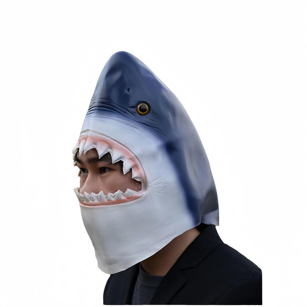 Shark Latex Mask For Cosplay And Costume Parties Halloween And Carnival