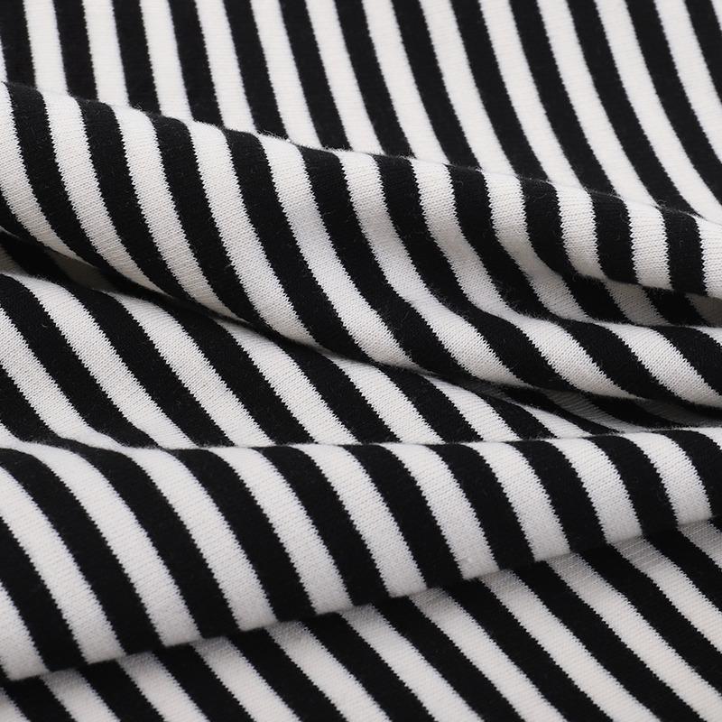 Rainbow Striped Cotton Elastic Knitted French Terry Fabric DIY For Sewing Hoodie Jacket Shirt Tissus By The Half Meter 610g/m