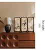 Chinese Ink Bamboo Desktop Screen: Retro Office & Tea Table Decor