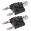 2PCS J.20022 4mm Banana Plug Connector BNC Female to Double Row Banana Connector Adapter