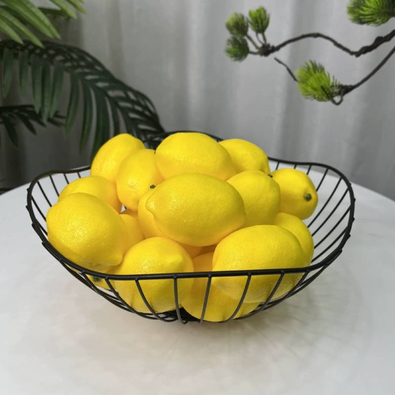 Simulation Fruit Artificial Lemon For Photography Prop And Furniture Decoration