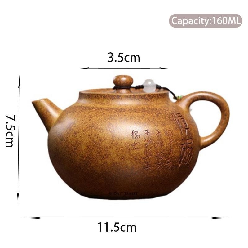 

160ml Chinese Yixing Purple Clay Teapots Handmade Tea Pot Teaware Beauty Tea Infuser Zisha Kettle Tea Set Customized Gifts