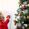 24Pcs/Pack Christmas Tree Decor Snowflake Party Holiday Christmas Ornaments Home Decor(10cm)