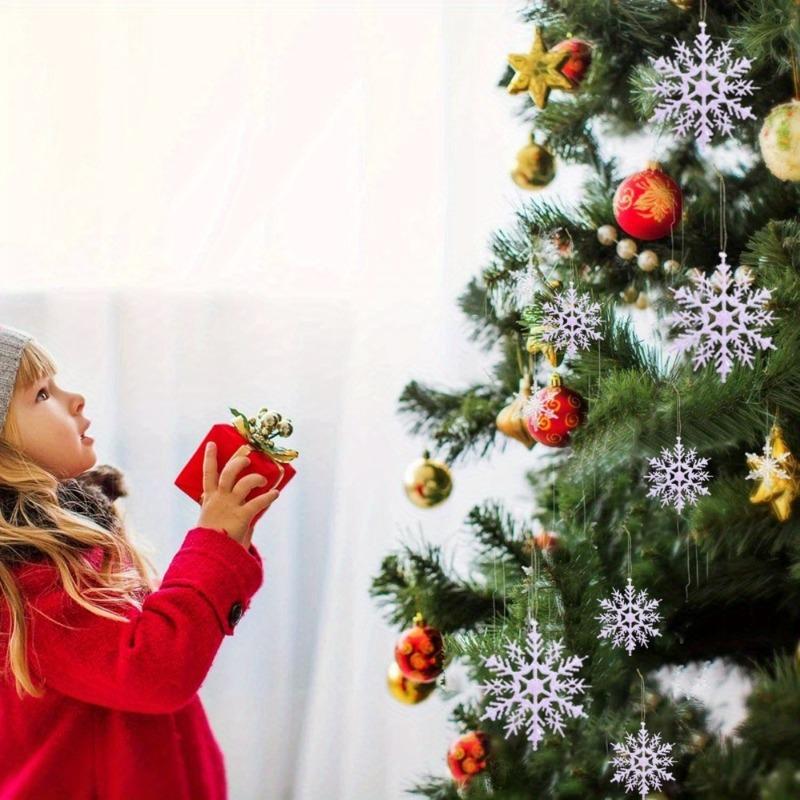 24Pcs/Pack Christmas Tree Decor Snowflake Party Holiday Christmas Ornaments Home Decor(10cm)