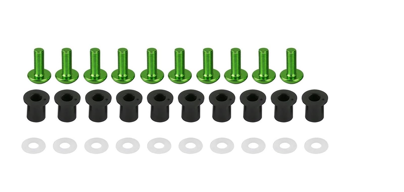Fit Bodywork Clip CBR600RR Windscreen Bolt Screw Kit M5 with 5mm Bolt Motorcycle Windscreen (Green) One size