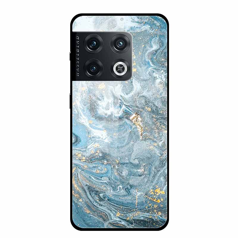 For OnePlus 10 Pro Case Marble Tempered Glass Back Cover Hard Case For OnePlus 10 Pro Shockproof Fundas NE2210 Protective Coque