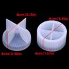 Jewelry Storage Box Silicone Molds Handmade Epoxy Resin Molds Striped Candle Jar Molds Handmade Candle Cup Molds