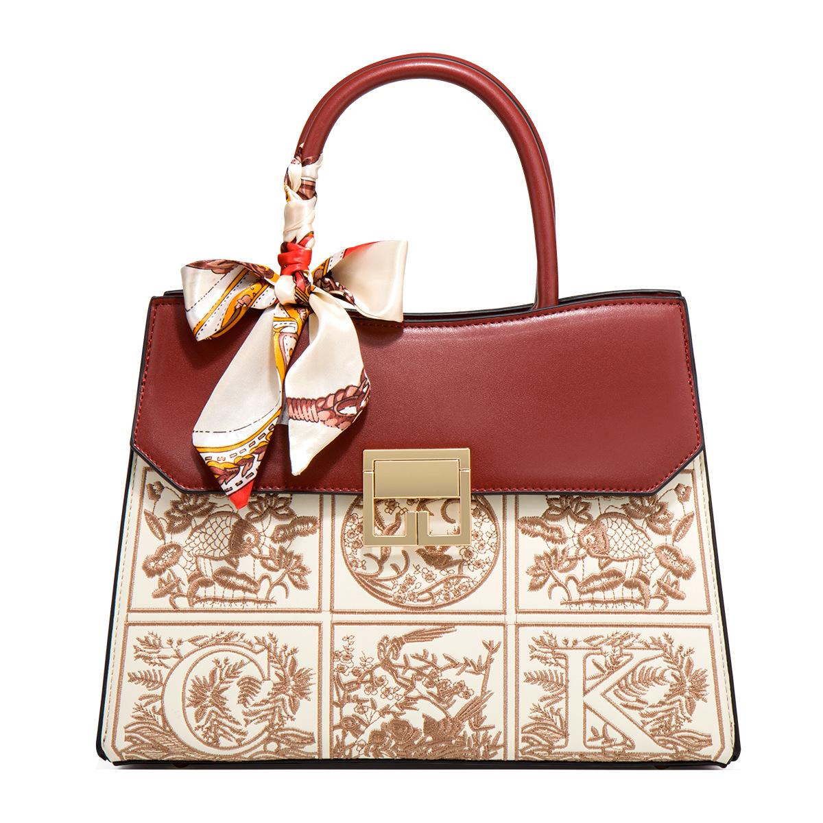 Mother s Day red handbag for women, mom s wedding bag, elegant handbag for middle-aged ladies, mother-in-law s wedding gift women s bag вино красного