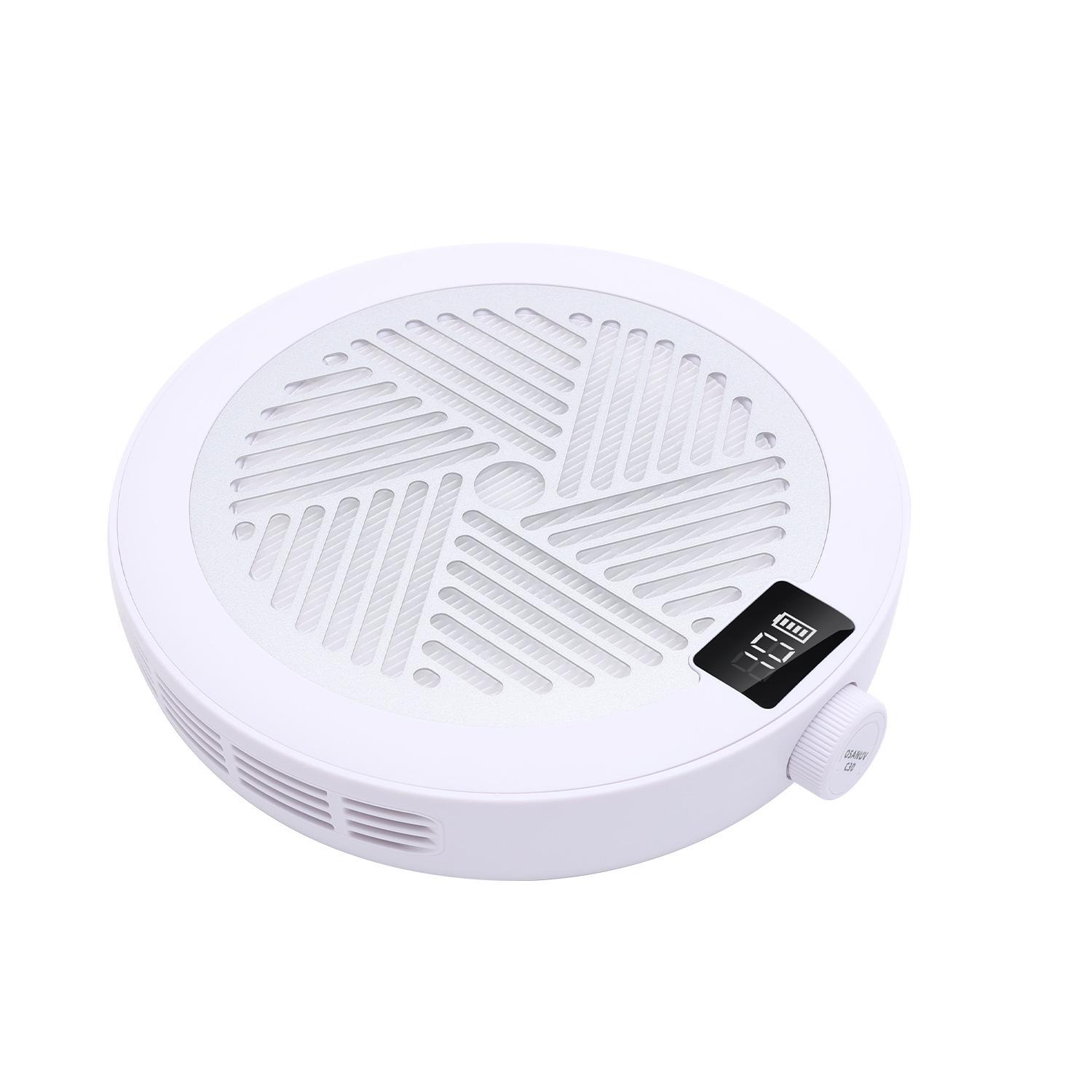 120W Brushless Nail Dust Collector: Silent, High-Performance, Rechargeable Turbine for Nail Art Removal белый