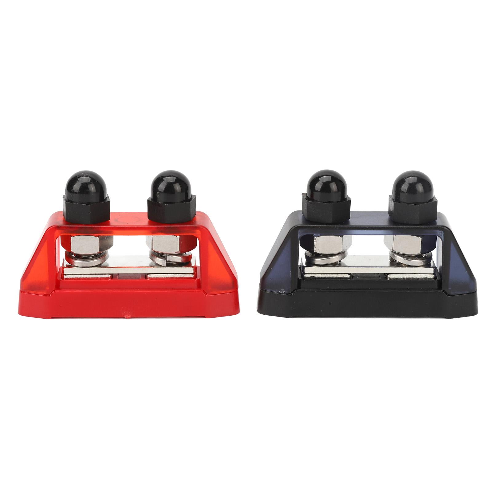 

2Pcs Busbar Connector Terminal Power Distribution Block 48V M10 Marine RV Car Circuit Modification