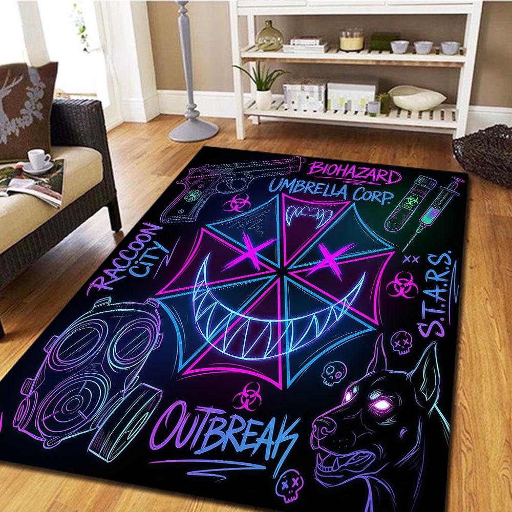 Resident Evil New Patterned Carpet for Home Decor Play Floor Carpet Beds Ideal Gift Gifts HE226