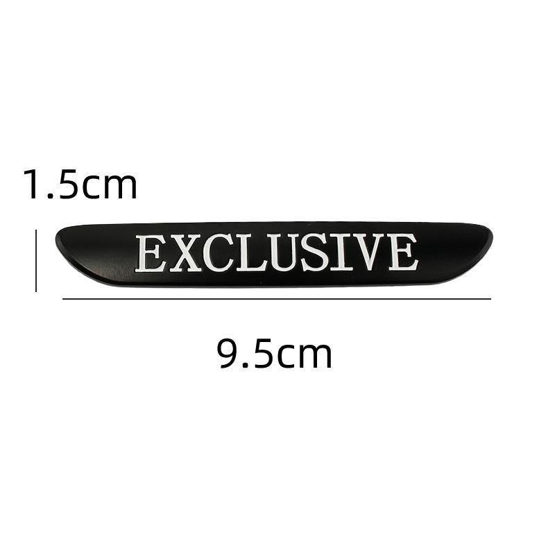 2PC 3D Metal EXCLUSIVE Side Fender Sticker Emblem Badge Car For Mercedes Benz W205 W213 C43 C63 C200 E300 E200 AMG Accessories LB4