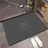 Light Luxury Crystal Velvet Floor Mat Household Non-slip Wear-resistant Tailoring Porch Floor Mat Dirty and Washable Entry Door Foot Mat