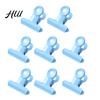 Paper Clamp Metal Clip 8PCS Binder Clips Round Tail Safety Design Stable Clamping Fresh Color Force Macaron Rust Resistant Office School Supplies