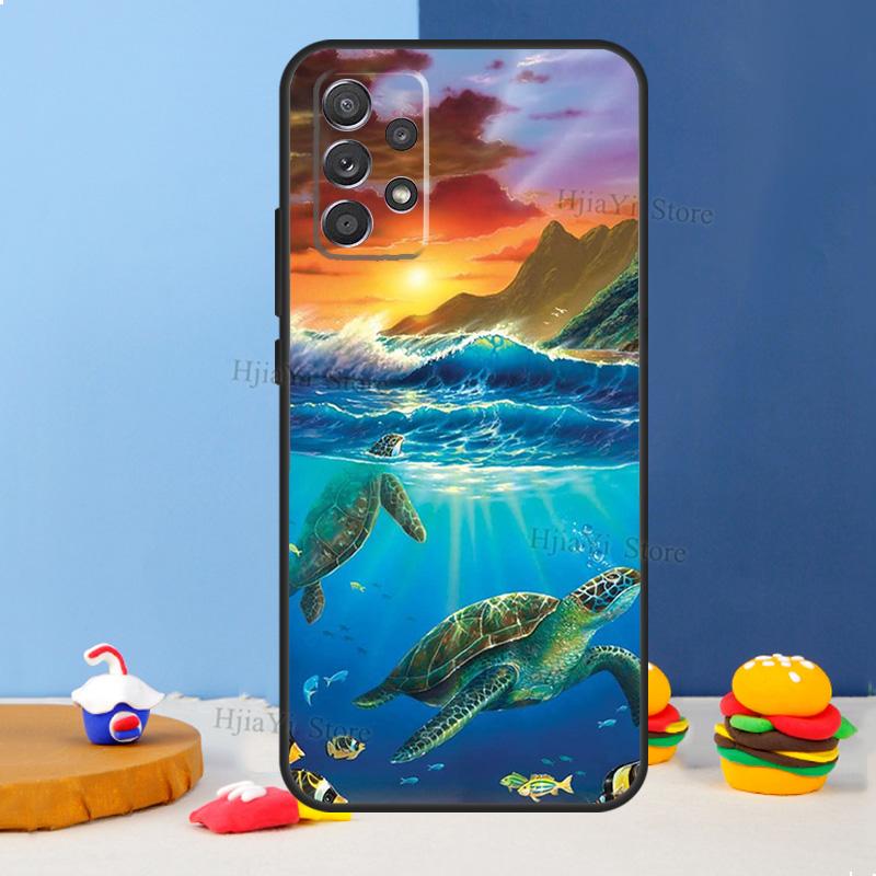 Sea Turtle Case For Samsung A54 A34 A14 A13 A23 A33 A53 A73 A51 A71 A72 A12 A22 A32 A42 A52 Back Cover