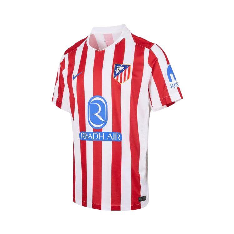 

Nike Atm M Nk Df Jsy Ss Stad Hm Casual Sports Pullover Short Sleeve Football Shirt Men tops Red White HJ4587-615 M