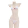Ice Silk Bow Tie Bikini Lingerie - Low-Rise Japanese Style B0209