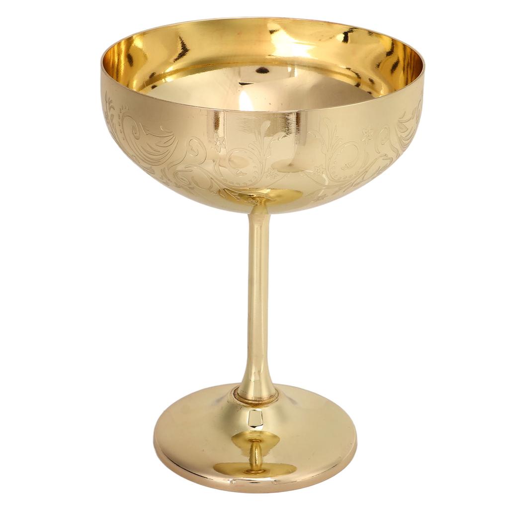 Calice da Champagne in Metallo Acciaio Inossidabile 304 Inciso Bar Festa Coppa Vino Rosso Tazze Decorative