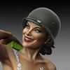 Royal Model 1/35 WWII Young Lady Bathing Resin Kit RM885