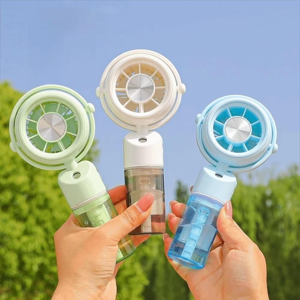 Type-C Rechargeable Mini Cooling Fan 3-Speed Wind Handheld Fan New Humidifier Fan  Summer