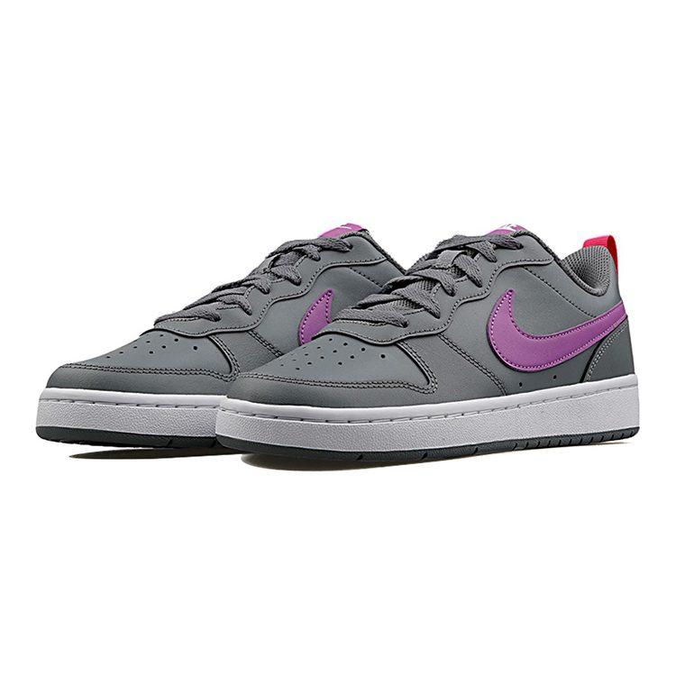 Nike Court Borough Low 2 Synthetic Leather Slip Resistant Cushioning Abrasion Resistant Low top Skateboard Shoes BQ5448-006